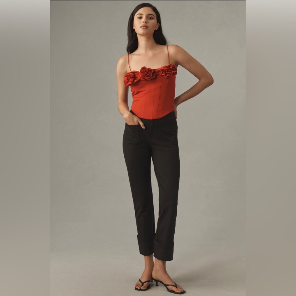 Anthropologie Black Capris Pants Jumpsuits
